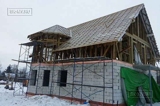 Энергоэффективный комбинированный дом построен в сочетании каркасной технологии и газобетона в селе Орлино в Гатчинском районе Ленинградской области - 11