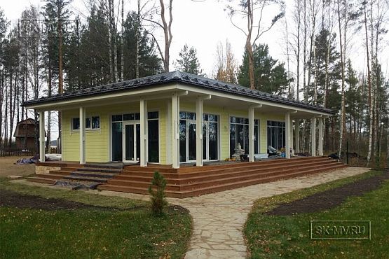 Фото репортаж с места строительства SPA комплекса с панорамными окнами в кп Сосновый берег  - 15