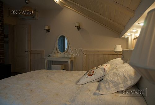 Пример внутренней отделки комбинированного загородного дома с цокольным этажом в п Ольшанки - 29