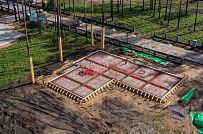 Монтаж индивидуального расчётного фундамента УШП PRO для строительства кирпичного одноэтажного дома в Репино, Лениградская обл. - мини - 26