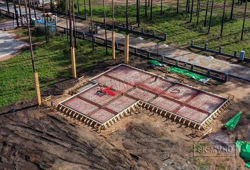 Монтаж индивидуального расчётного фундамента УШП PRO для строительства кирпичного одноэтажного дома в Репино, Лениградская обл. - 26