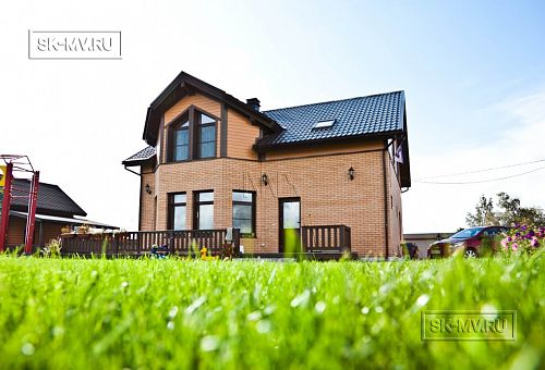 Построенный каркасный теплый дом 150 кв м с эркером и открытой террасой в п Горная Шальдиха - 4