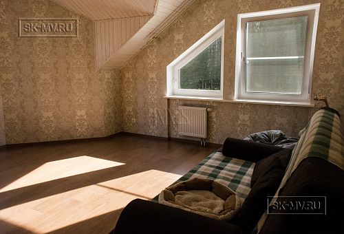 Пример внутренней отделки каркасного коттеджа с эркером в п Галактика - 3