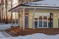 Фото репортаж с места строительства SPA комплекса с панорамными окнами в кп Сосновый берег  - мини - 10