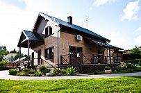 Строительство двухэтажного каркасныого коттеджа с террасой в деревне Порошкино - мини - 1