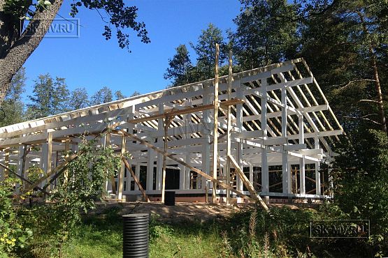 Строительство дома фахверк из дерева и стекла в Балтийской ривьере - 5