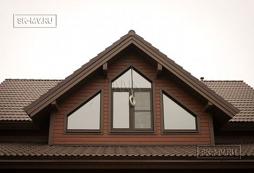 Строительство каркасного дома 190 кв м с комбинированной фасадной отделкой деревом и штукатуркой в п Жостово округ Мытищи - 3