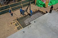 Монтаж индивидуального расчётного фундамента УШП PRO для строительства кирпичного двухэтажного дома в Рощино 2, S плиты = 340 кв.м, Лениградская обл. - мини - 27