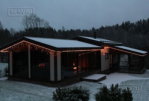 Построенный панорманый СПА комплекс 120 кв м с витражным остеклением и бассейном в п Зеркальный - 3