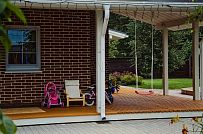 Построенный в п Озерное теплый зимний каркасный дом в английском стиле площадью 185 кв м - мини - 6