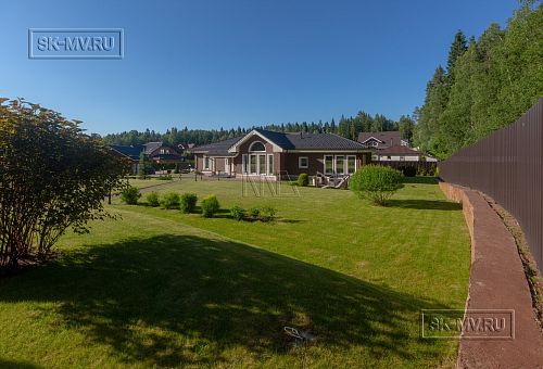 Одноэтажная усадьба в английском стиле в КП Галактика, технология каркас - 53