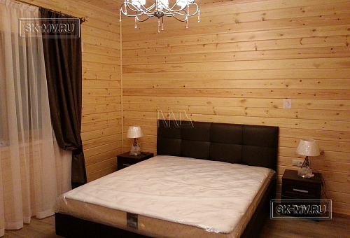 Строительство каркасного охотничего одноэтажного дома в Лужском районе - 7