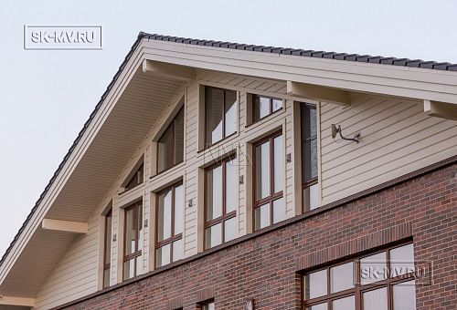 Фото репортаж с места строительства комбинированного дома площадью 1400 кв м с цоколем и СПА в д Пеники Ленобласти - 18