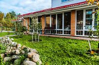 Строительство одноэтажного коттеджа из газобетона с теплой верандой с панорамным остеклением в КП Сосновое - мини - 19