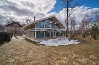 Фото репортаж с места строительства загородного дома с панорамными окнами в КП Монтевиль - мини - 6