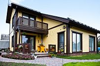 Строительство каркасного дома Приютино 1 площадью 165 кв м с террасой и пятью спальнями в СНП Гранит - мини - 9