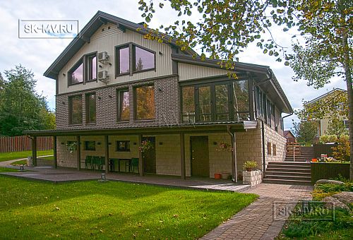 Строительство современного каркасного коттеджа с цокольным этажом в п Ольшаники - 6