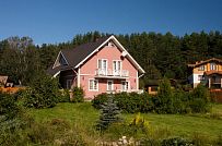 Построенный каркасный дом ок 170 кв м с балконом и террасой Северная корона 65 в пос. Волочаевка - мини - 1