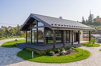 Строительство летней кухни по технологии фахверк с панорамным остеклением в д Пеники - мини - 1