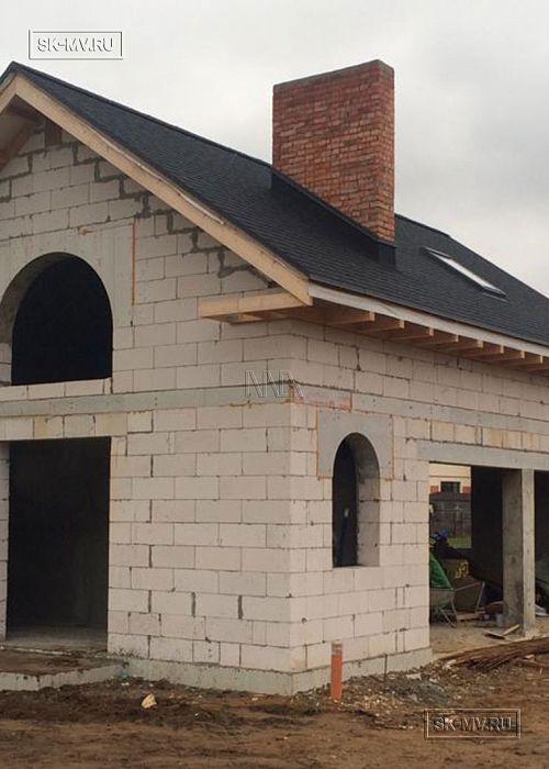 Строительство газобетонного дома в Московской области, Новорижский 719