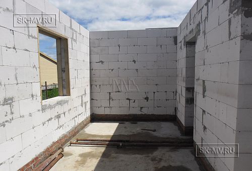 Можайские сады. Стены из газобетона