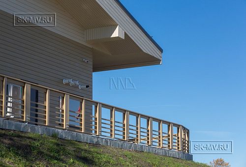 Построенный клубный дом с рестараном по технологии фахверк для гольф-клуба Земляничные поляны - 14