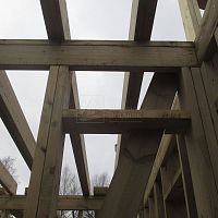 Монтаж балок межэтажного перекрытия