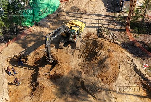 Монтаж индивидуального расчётного фундамента УШП PRO для строительства кирпичного  дома в Рощино 2, S плиты = 500 кв.м, Лениградская обл. - 4