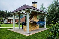 Построенный в п Озерное теплый зимний каркасный дом в английском стиле площадью 185 кв м - мини - 7