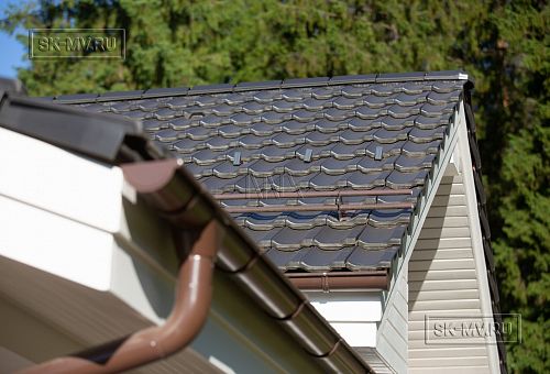 Одноэтажная усадьба в английском стиле в КП Галактика, технология каркас - 19