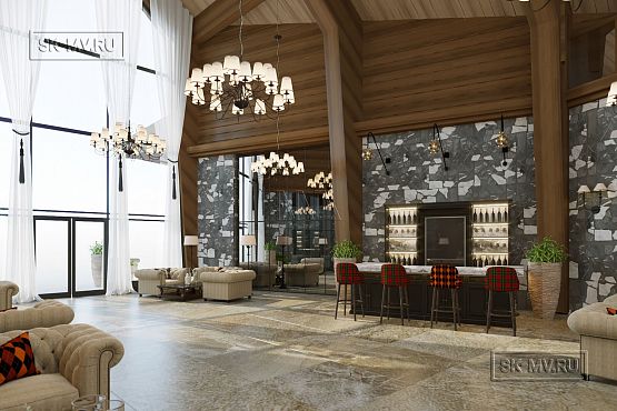 Интерьер клубного дома гольф-клуба - 2