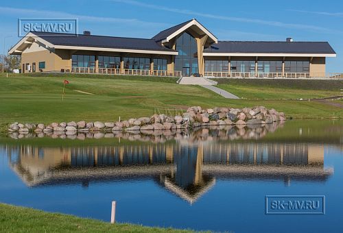 Построенный клубный дом с рестараном по технологии фахверк для гольф-клуба Земляничные поляны - 26