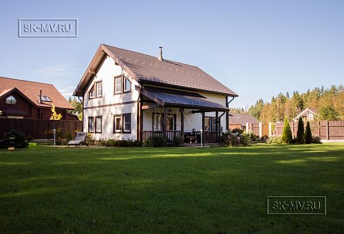 Построенный небольшой каркасный коттедж с мансардным этажом Галактика 9 - 18