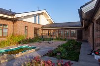 Фото репортаж с места строительства комбинированного дома площадью 1400 кв м с цоколем и СПА в д Пеники Ленобласти - мини - 24