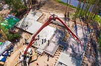 Монтаж индивидуального расчётного фундамента УШП PRO для строительства кирпичного дома в Рощино 2, S плиты = 530 кв.м, Лениградская обл. - мини - 30