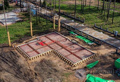 Монтаж индивидуального расчётного фундамента УШП PRO для строительства кирпичного одноэтажного дома в Репино, Лениградская обл. - 27