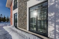 Фото репортаж с места строительства загородного коттеджа из газобетона с сауной внутри в Савое Ленобласти  - мини - 20