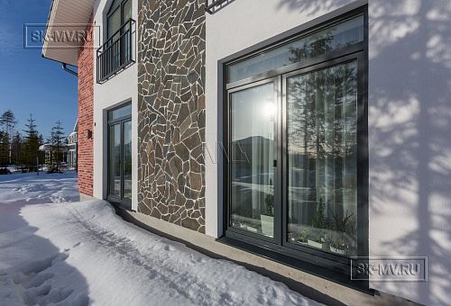 Фото репортаж с места строительства загородного коттеджа из газобетона с сауной внутри в Савое Ленобласти  - 20