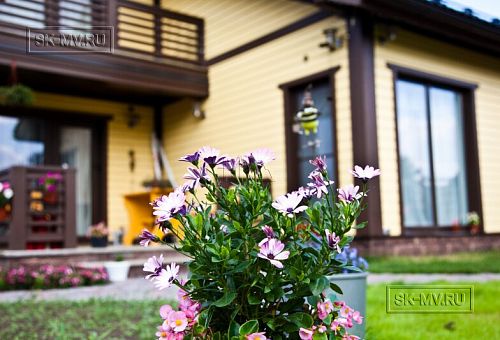 Строительство каркасного дома Приютино 1 площадью 165 кв м с террасой и пятью спальнями в СНП Гранит - 3