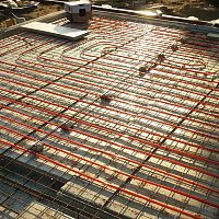 Монтаж труб теплого пола