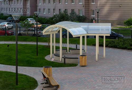 Строительство каркасных беседок по индивидуальному проекту в ЖК Legenda - 3