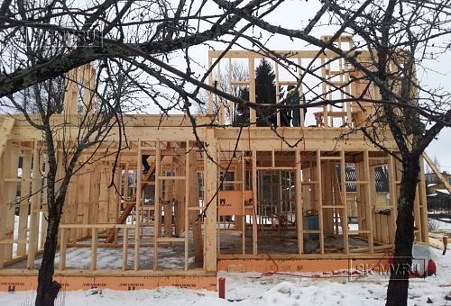 Теплый каркасный дом Васкелово 1 строится в Ленобласти - 9