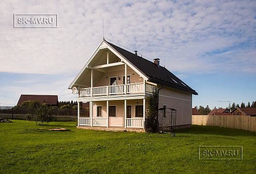 Строительство каркасного коттеджа с большой террасой в п Ольшаники - 7