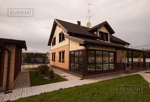 Строительство зимнего каркасного дома с верандой в д Олики - 47