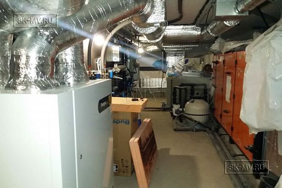 Фото репортаж с места строительства SPA комплекса с панорамными окнами в кп Сосновый берег  - 2