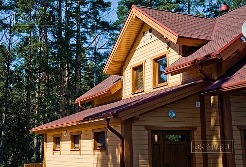 Построенный в п Озеро Отрадное небольшой двухэтажный теплый зимний каркасный дом площадью 165 кв м с террасой - 4