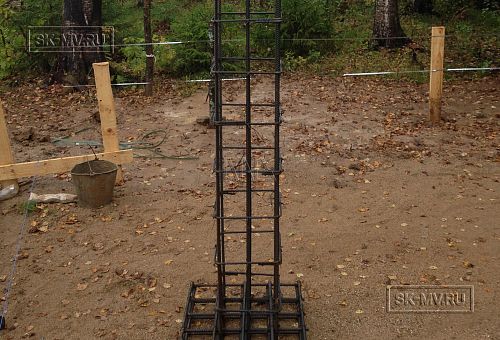 13. Монтаж железобетонных опорных колон