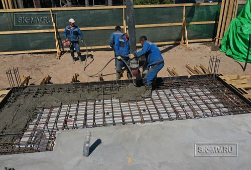 Монтаж индивидуального расчётного фундамента УШП PRO для строительства кирпичного двухэтажного дома в Рощино 2, S плиты = 340 кв.м, Лениградская обл. - 28