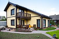 Строительство каркасного дома Приютино 1 площадью 165 кв м с террасой и пятью спальнями в СНП Гранит - мини - 7