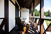 Построенный по каркасной технологии в к п Парквэй загородный дом для постоянного проживания в стиле фахверк площадью 200 кв м - мини - 16